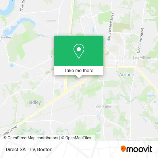 Direct SAT TV map