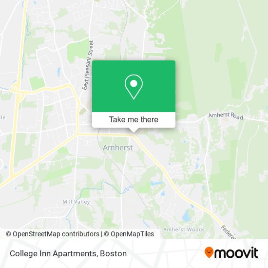 College Inn Apartments map