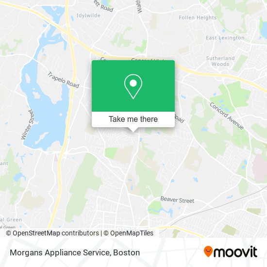Morgans Appliance Service map