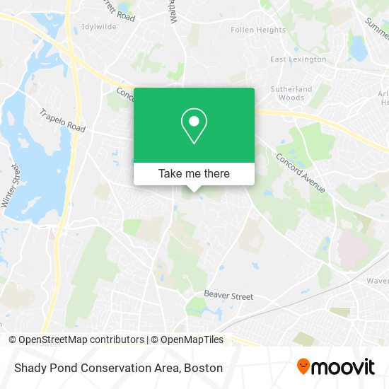 Mapa de Shady Pond Conservation Area