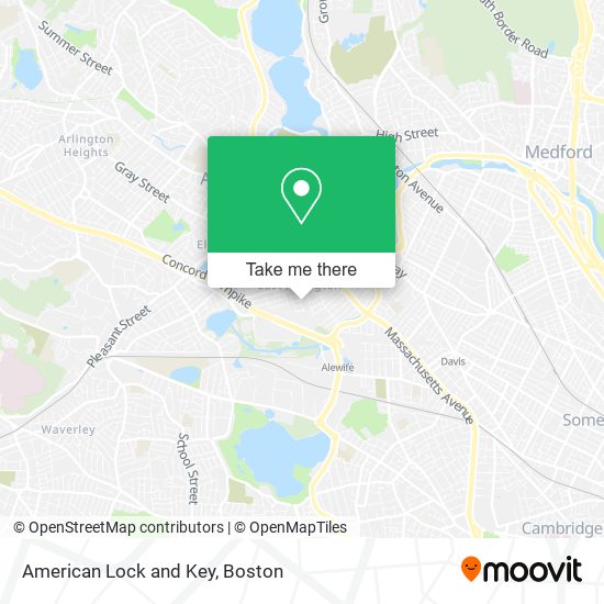 Mapa de American Lock and Key