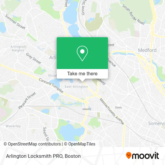 Arlington Locksmith PRO map