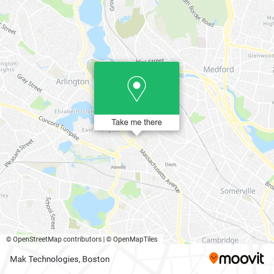 Mapa de Mak Technologies