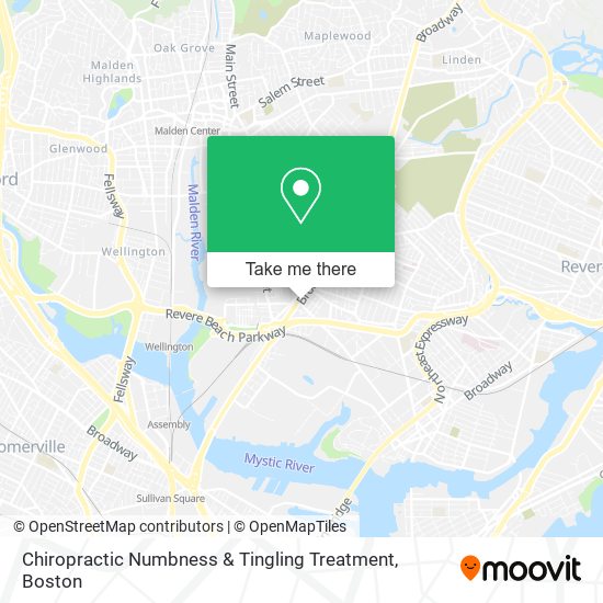 Chiropractic Numbness & Tingling Treatment map