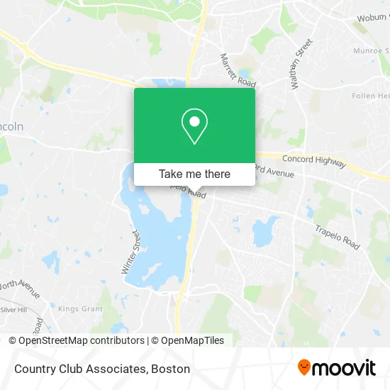 Country Club Associates map