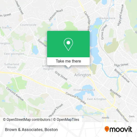 Mapa de Brown & Associates