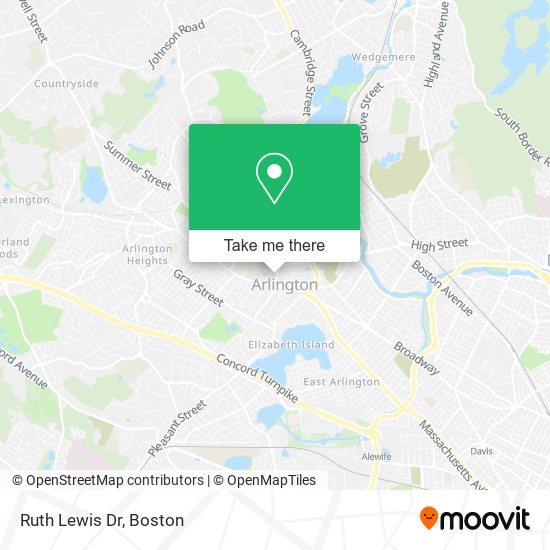 Mapa de Ruth Lewis Dr