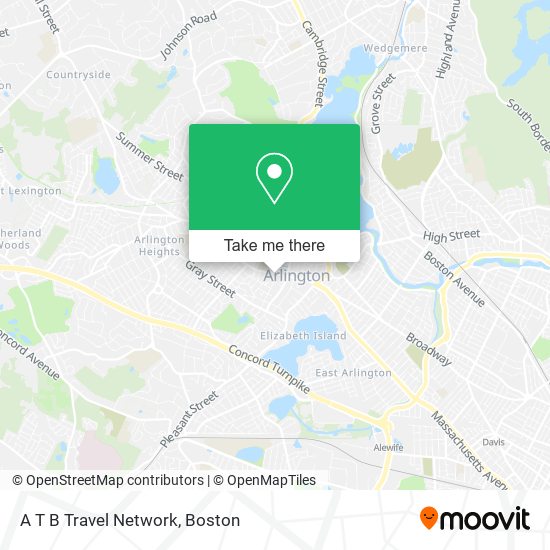 Mapa de A T B Travel Network
