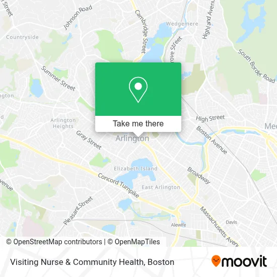 Visiting Nurse & Community Health map
