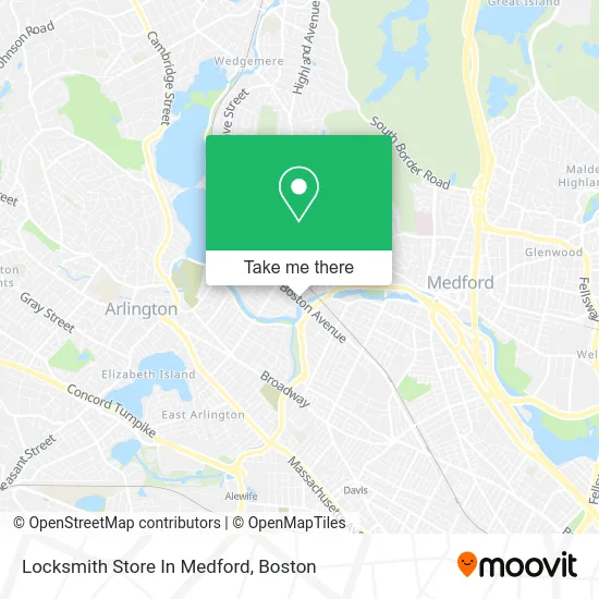 Locksmith Store In Medford map