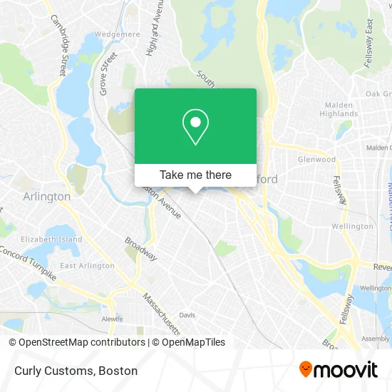 Curly Customs map
