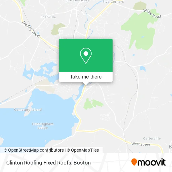 Clinton Roofing Fixed Roofs map