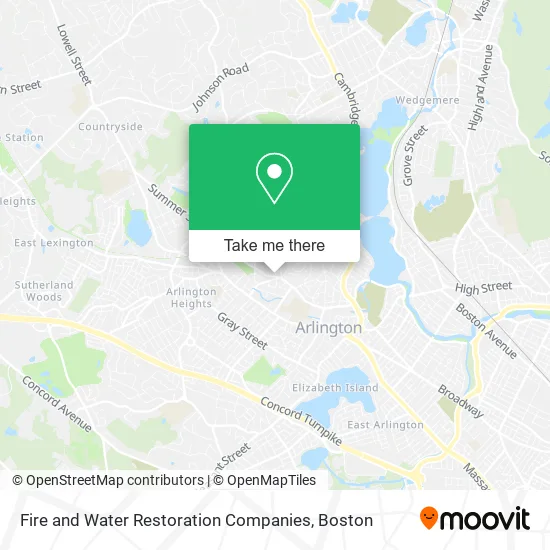 Mapa de Fire and Water Restoration Companies