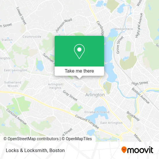Locks & Locksmith map