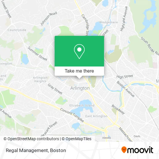 Regal Management map