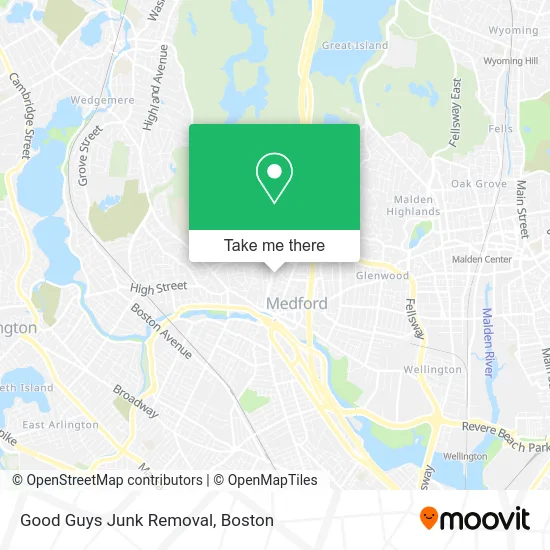 Good Guys Junk Removal map