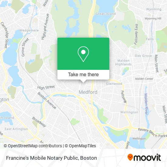 Mapa de Francine's Mobile Notary Public