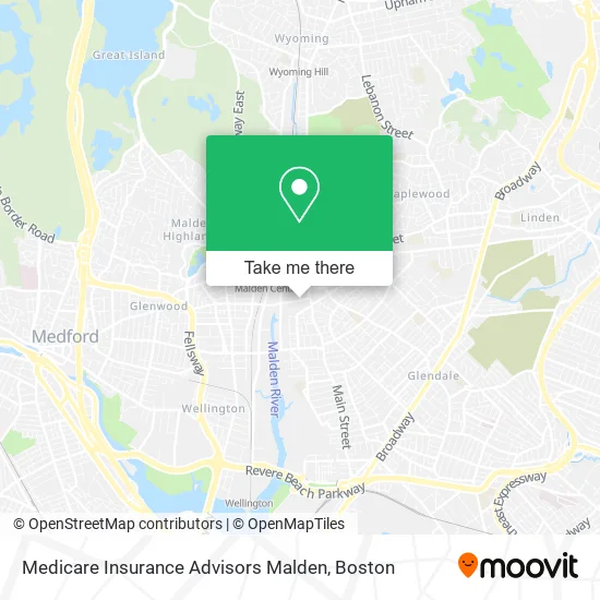 Medicare Insurance Advisors Malden map
