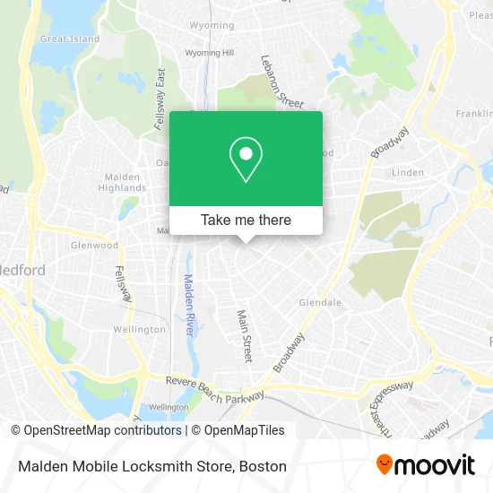 Malden Mobile Locksmith Store map