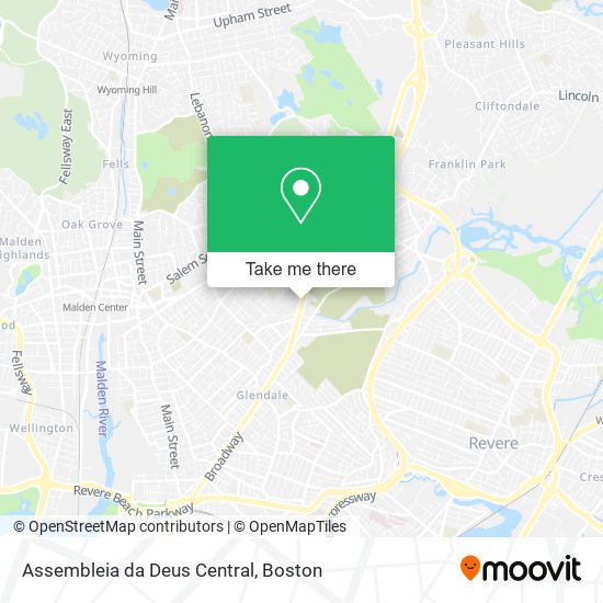 Assembleia da Deus Central map