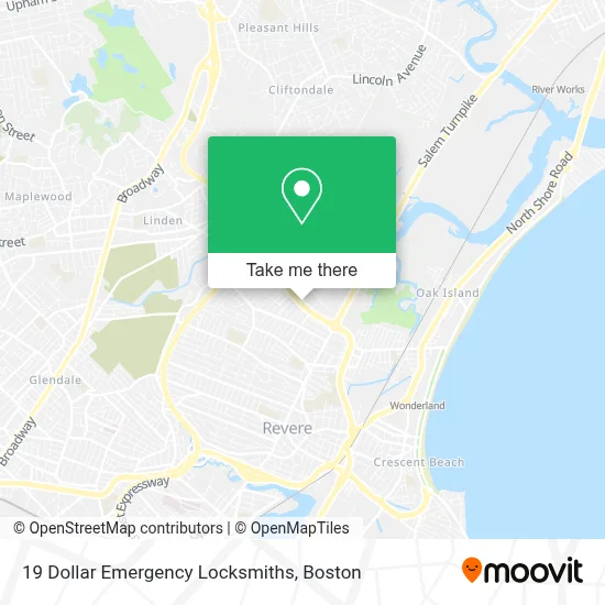 19 Dollar Emergency Locksmiths map