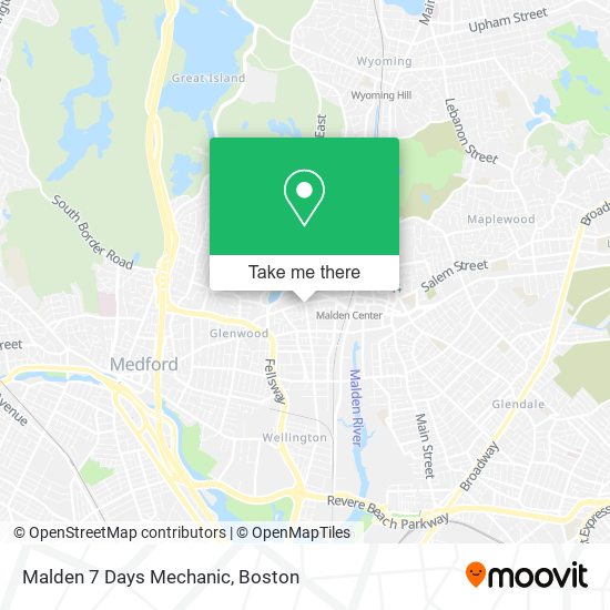 Malden 7 Days Mechanic map