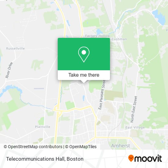 Telecommunications Hall map
