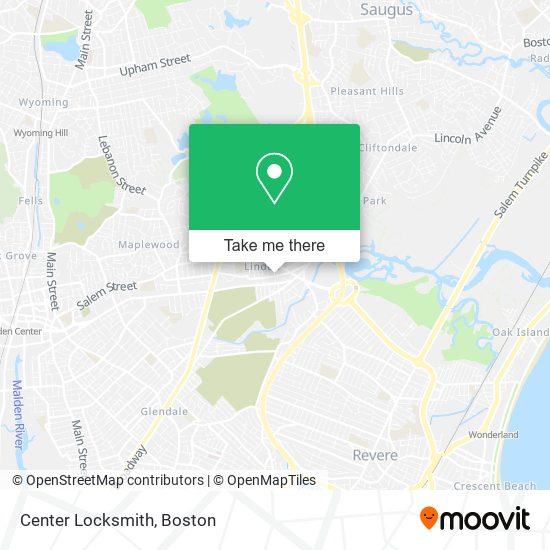 Mapa de Center Locksmith