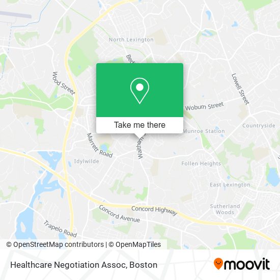 Healthcare Negotiation Assoc map