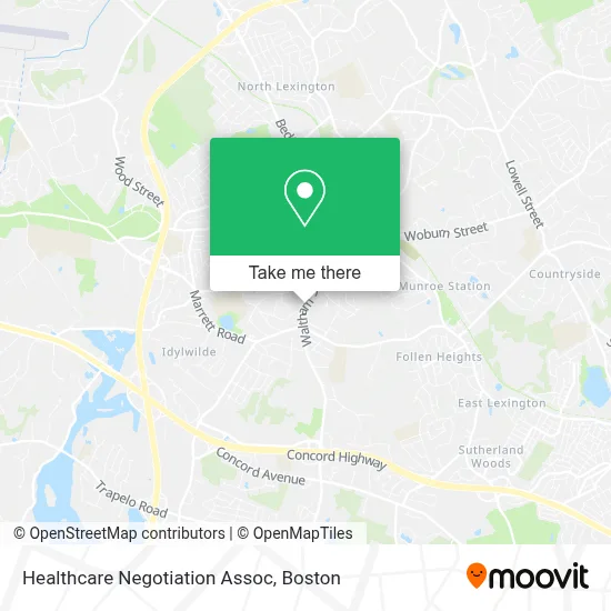 Healthcare Negotiation Assoc map