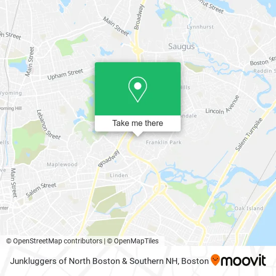 Mapa de Junkluggers of North Boston & Southern NH