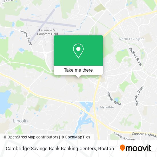 Cambridge Savings Bank Banking Centers map