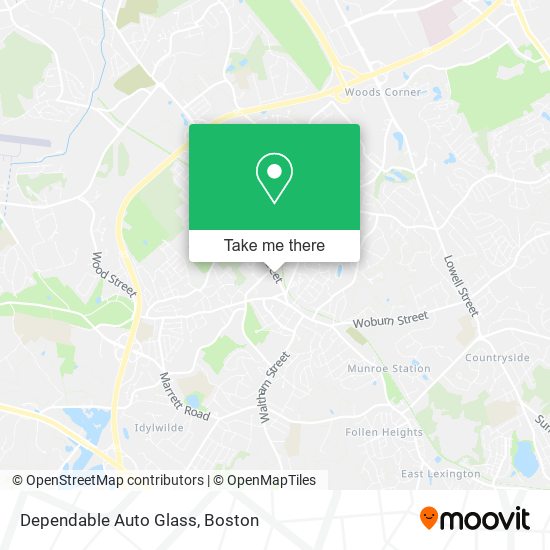 Mapa de Dependable Auto Glass