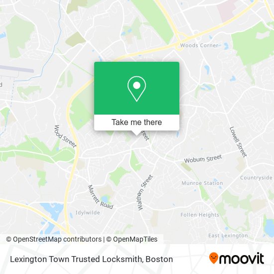 Lexington Town Trusted Locksmith map