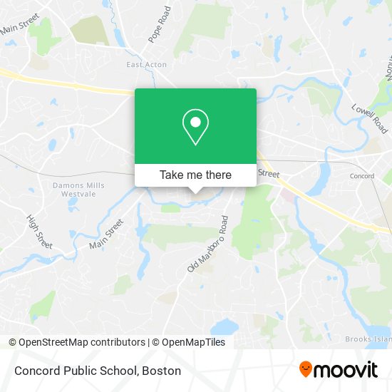 Concord Public School map