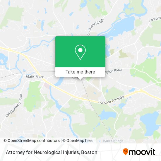 Attorney for Neurological Injuries map