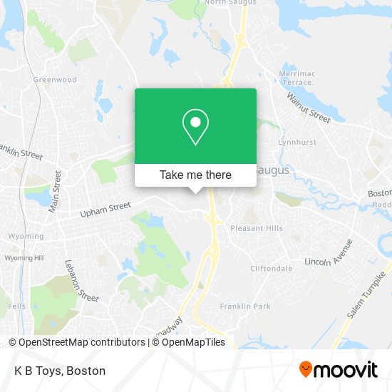 K B Toys map