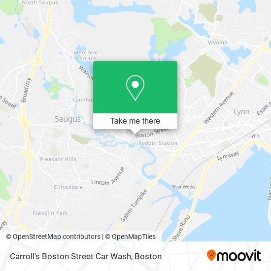 Mapa de Carroll's Boston Street Car Wash
