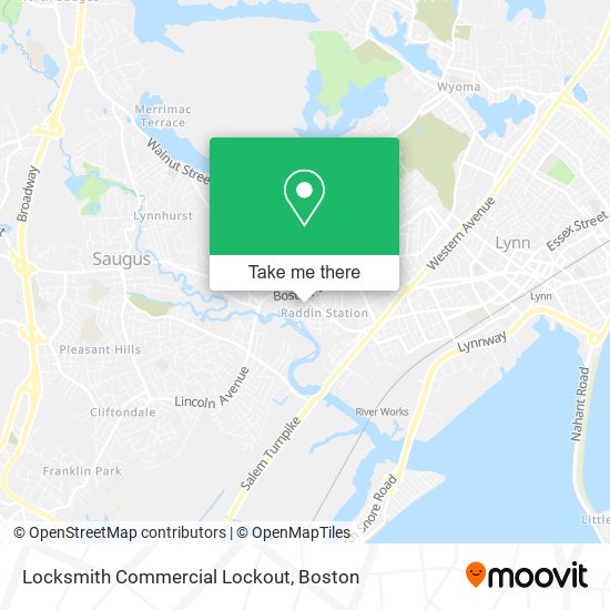 Locksmith Commercial Lockout map