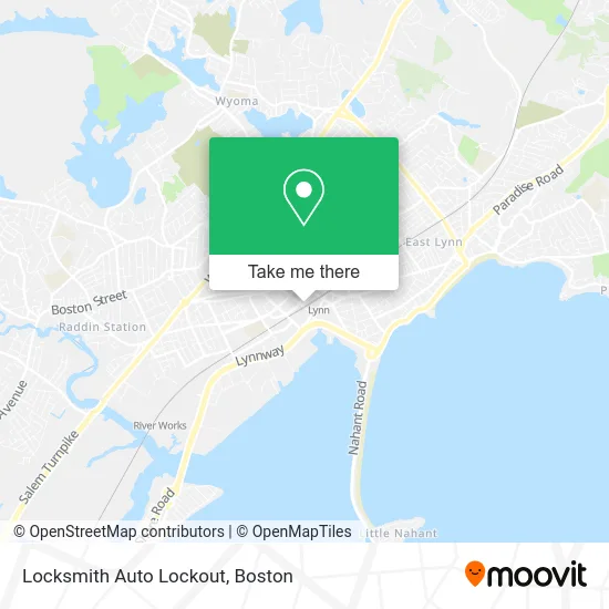 Locksmith Auto Lockout map