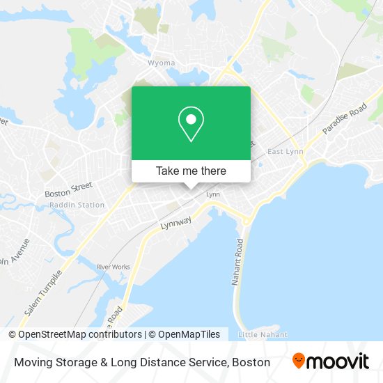 Moving Storage & Long Distance Service map