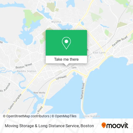 Moving Storage & Long Distance Service map