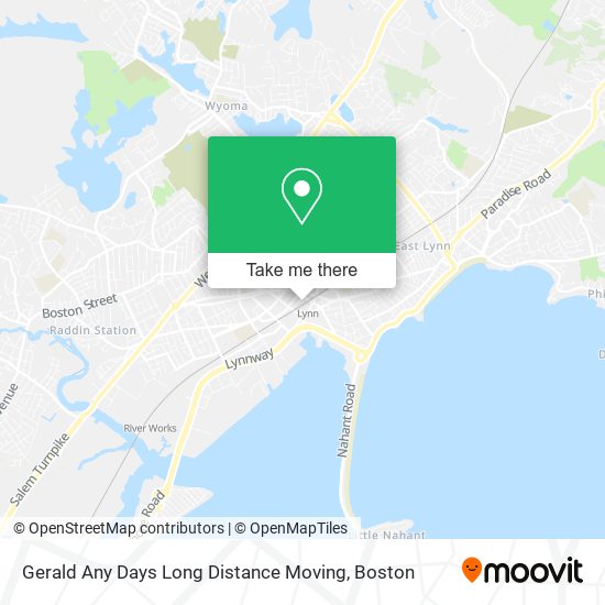Mapa de Gerald Any Days Long Distance Moving