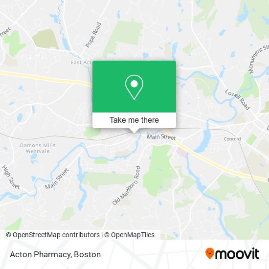 Acton Pharmacy map