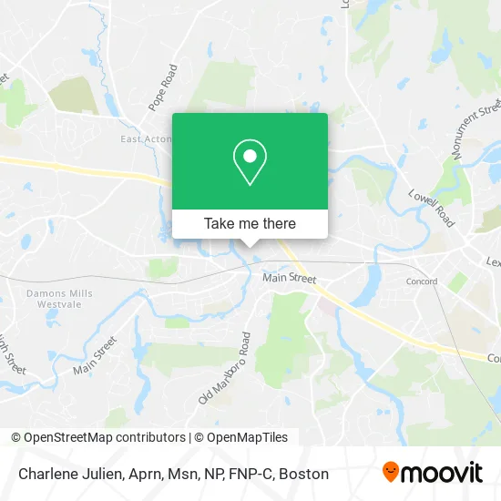 Mapa de Charlene Julien, Aprn, Msn, NP, FNP-C