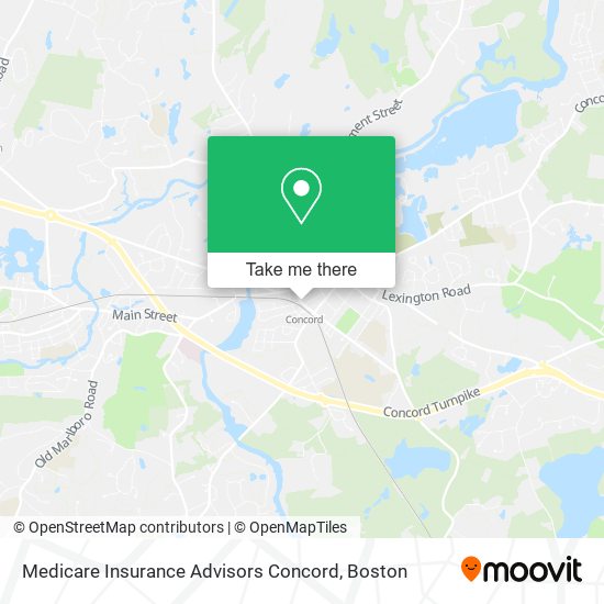 Mapa de Medicare Insurance Advisors Concord