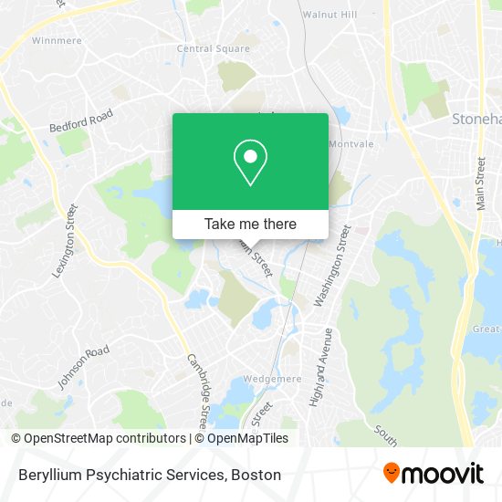 Mapa de Beryllium Psychiatric Services