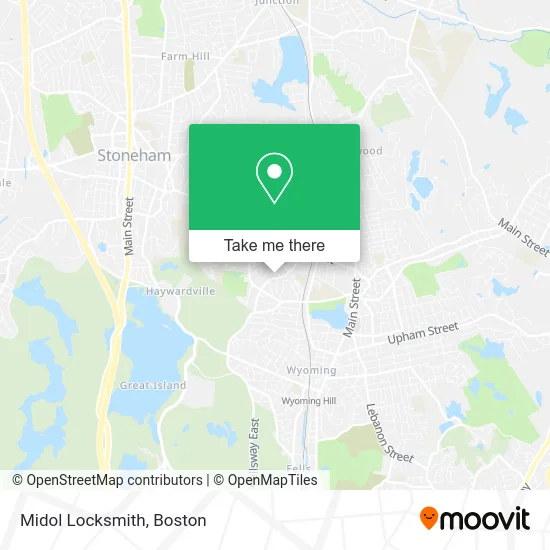 Midol Locksmith map