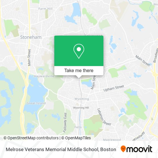 Melrose Veterans Memorial Middle School map