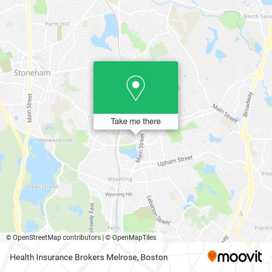 Health Insurance Brokers Melrose map